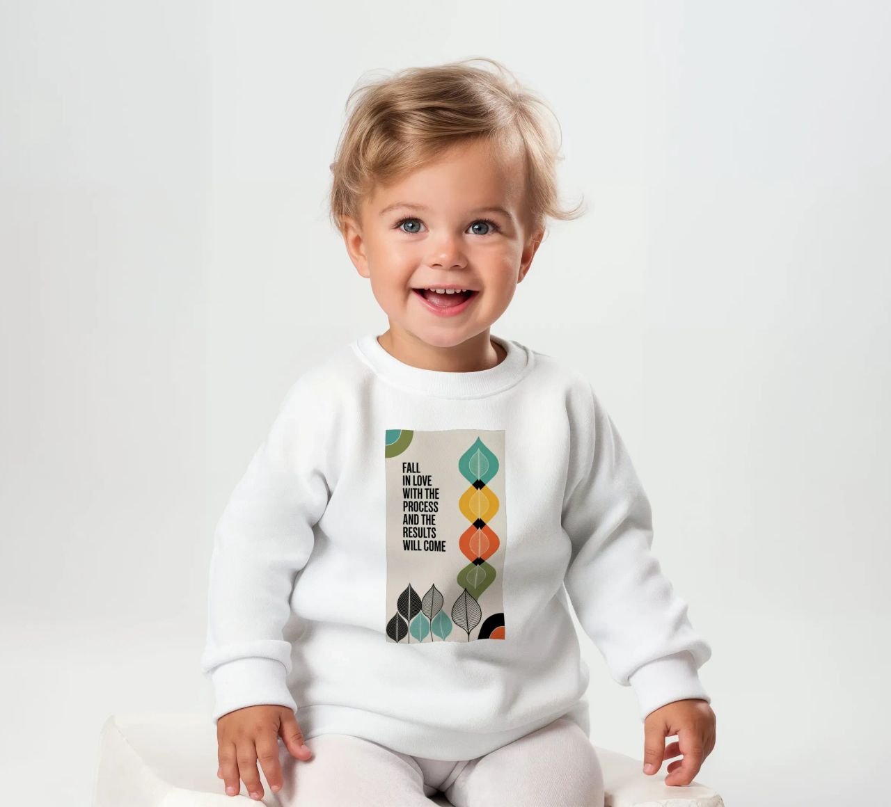 FALL IN LOVE WITH THE PROCESS felpa neonato da 20 Farben