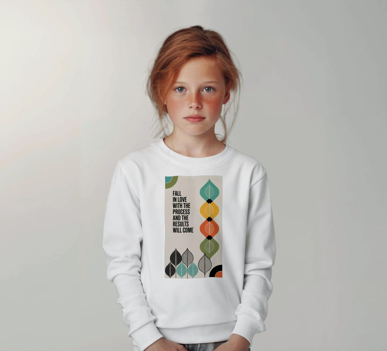 FALL IN LOVE WITH THE PROCESS felpa bambino da 20 Farben