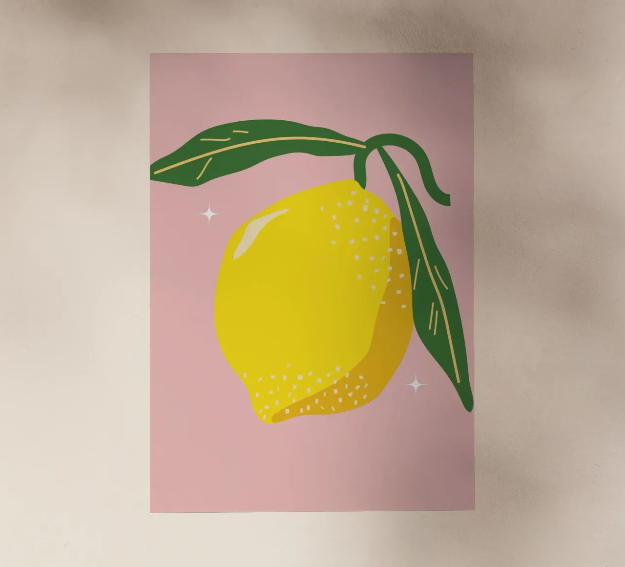 Zitronen Kunstdruck Backlit Folie von pdigitalprints