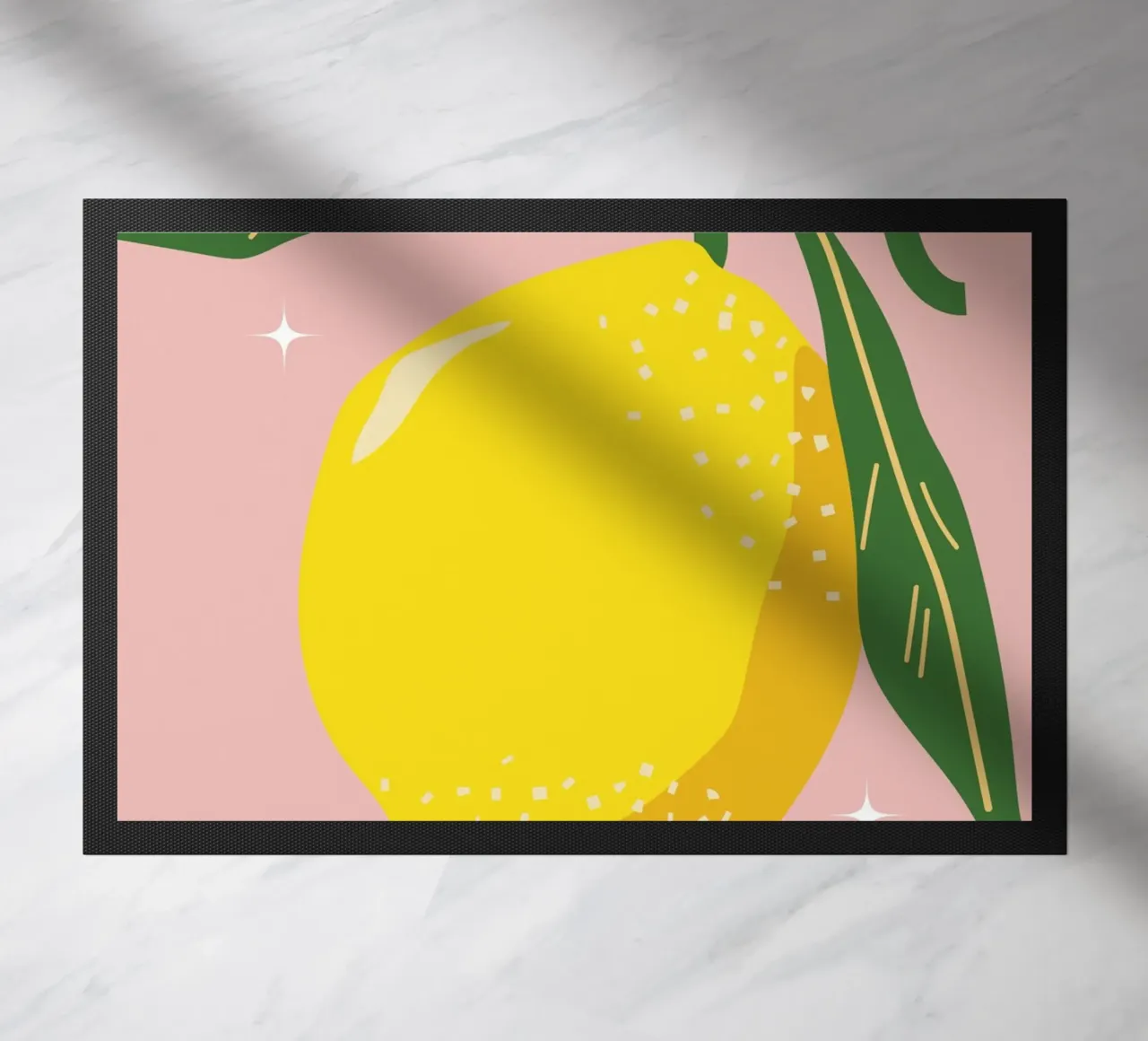 Citroenen Kunstdruk deurmat van pdigitalprints