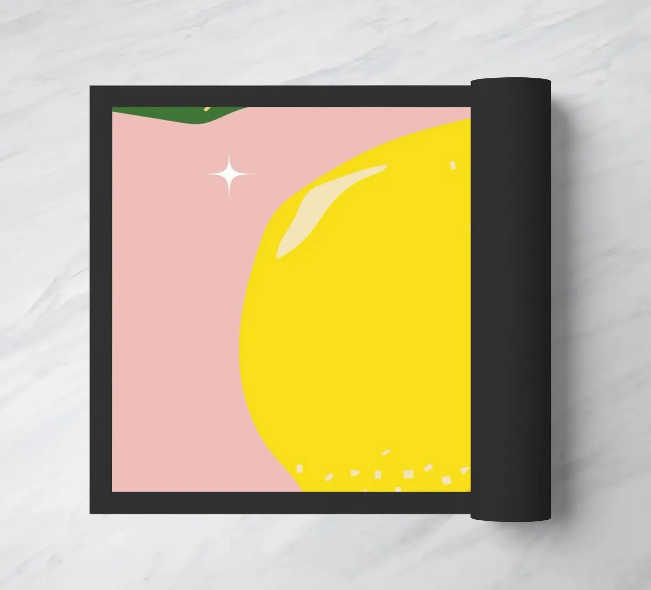 Citroenen Kunstdruk deurmat van pdigitalprints