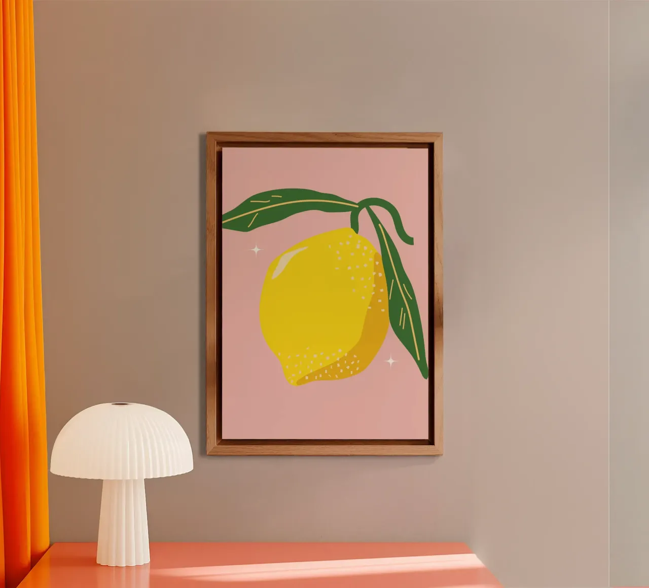 Zitronen Kunstdruck Alu-Dibond von pdigitalprints