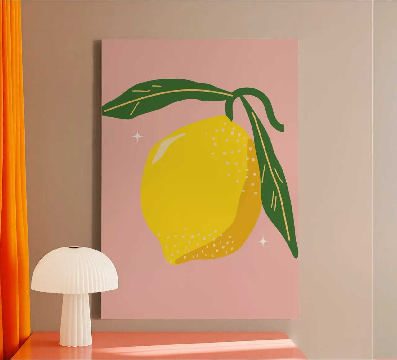 Citroenen Kunstdruk canvas van pdigitalprints