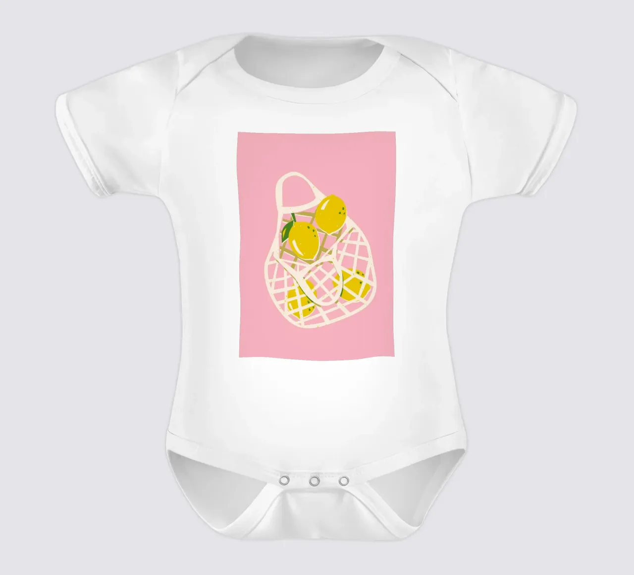 Lemons Art Print short-sleeve baby romper by pdigitalprints