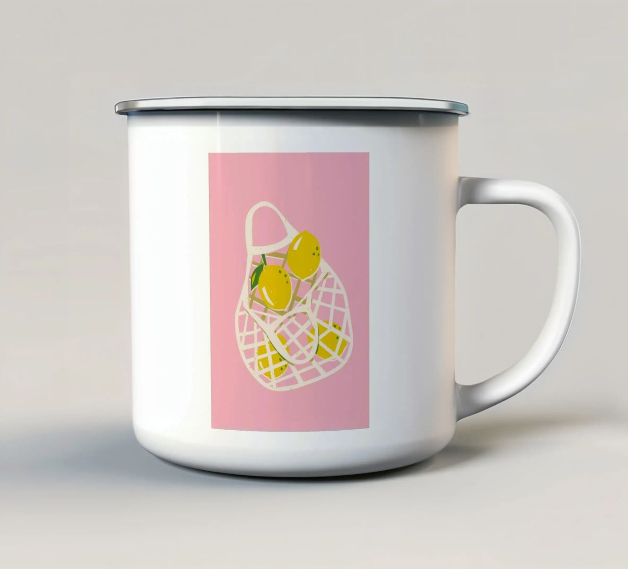 Stampa d'arte sui limoni tazza in smalto da pdigitalprints