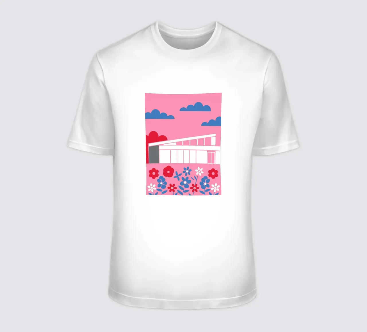 Casa e fiori t-shirt da LOOK DIFFERENT