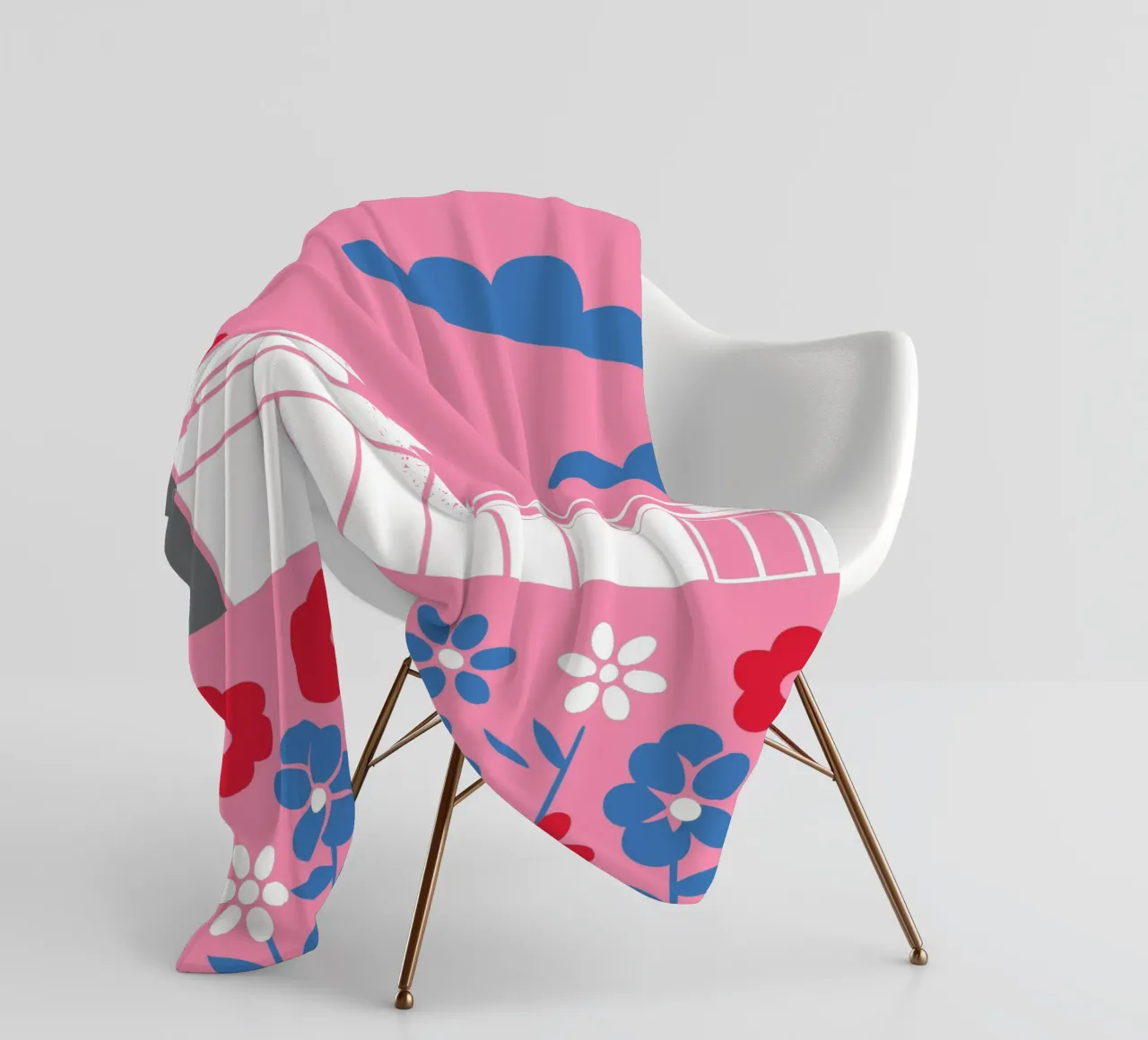 Casa e fiori coperta in pile da LOOK DIFFERENT