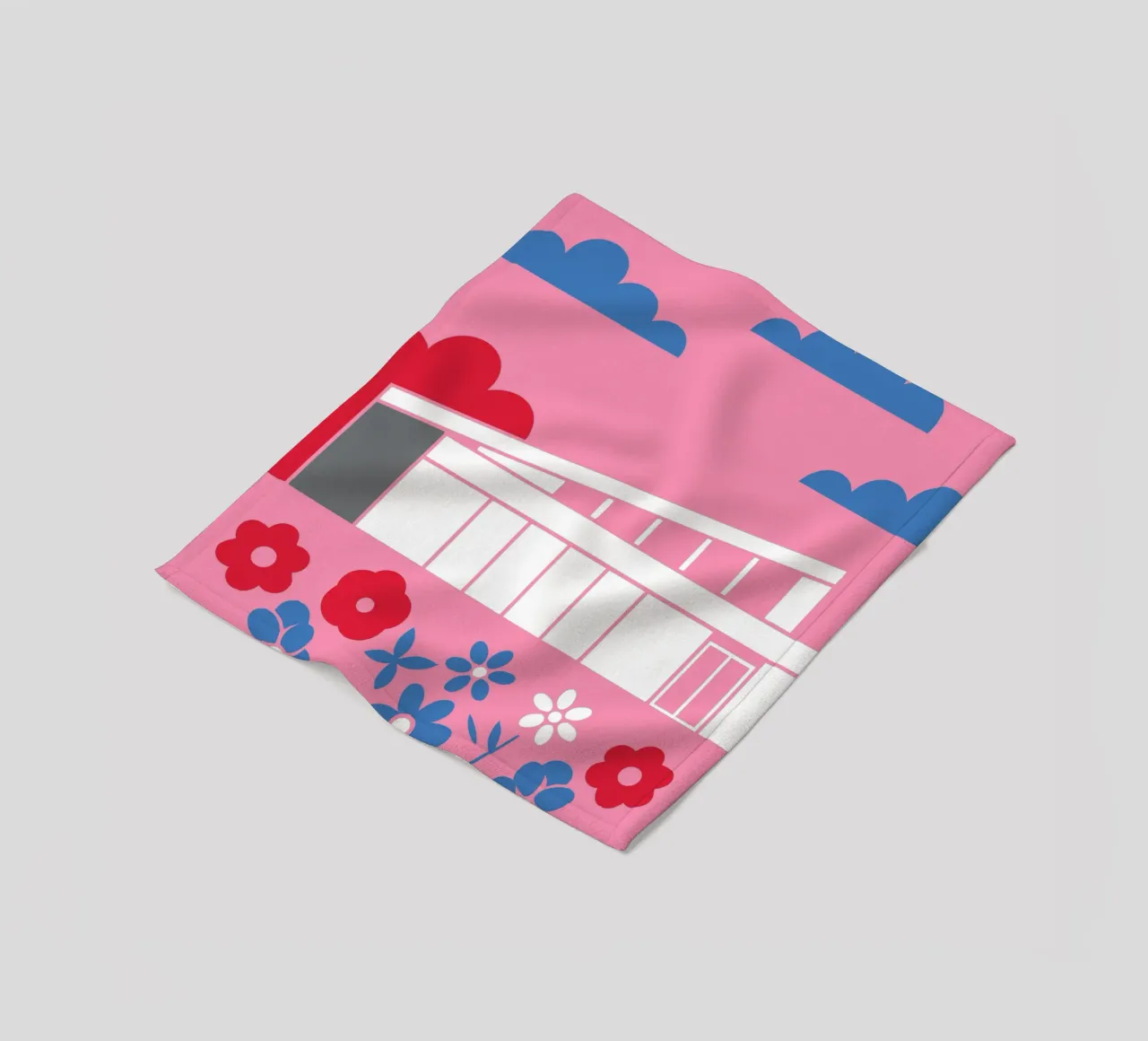 Casa e fiori coperta in pile da LOOK DIFFERENT