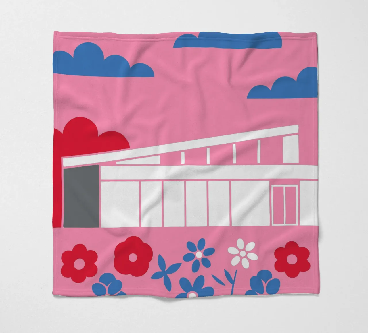 Casa e fiori coperta in pile da LOOK DIFFERENT