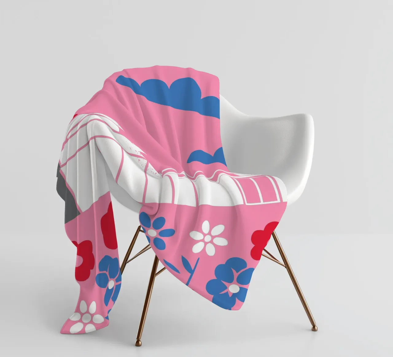 Casa e fiori coperta in pile da LOOK DIFFERENT