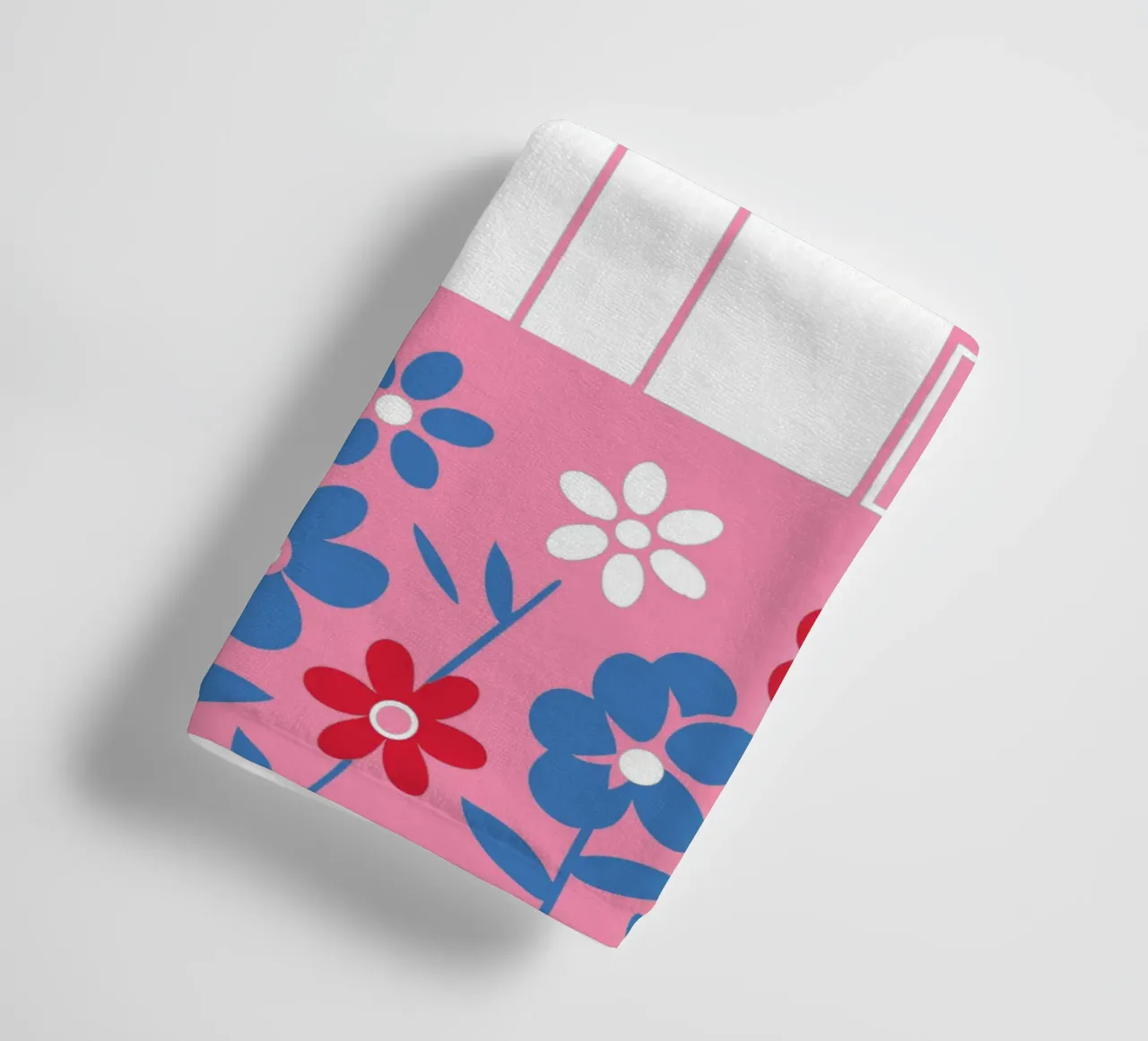 House and Flowers towel by LOOK DIFFERENT