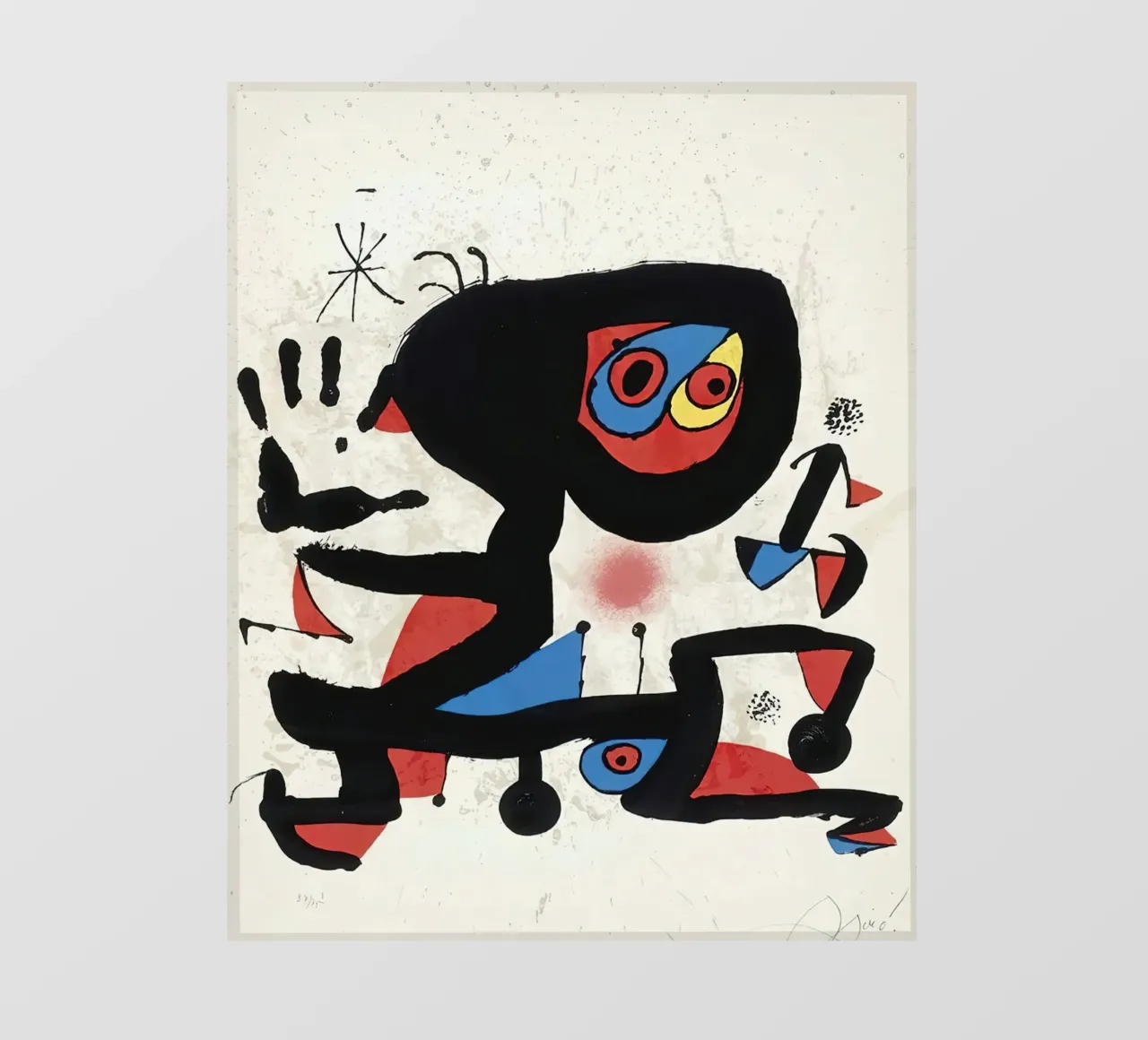Poster della mostra di Joan Mirò telo in pvc da phillipp veisenberg