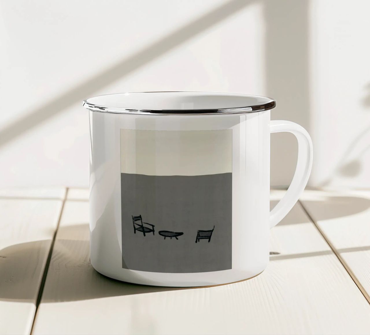 Vivere nella natura tazza in smalto da Little Dean