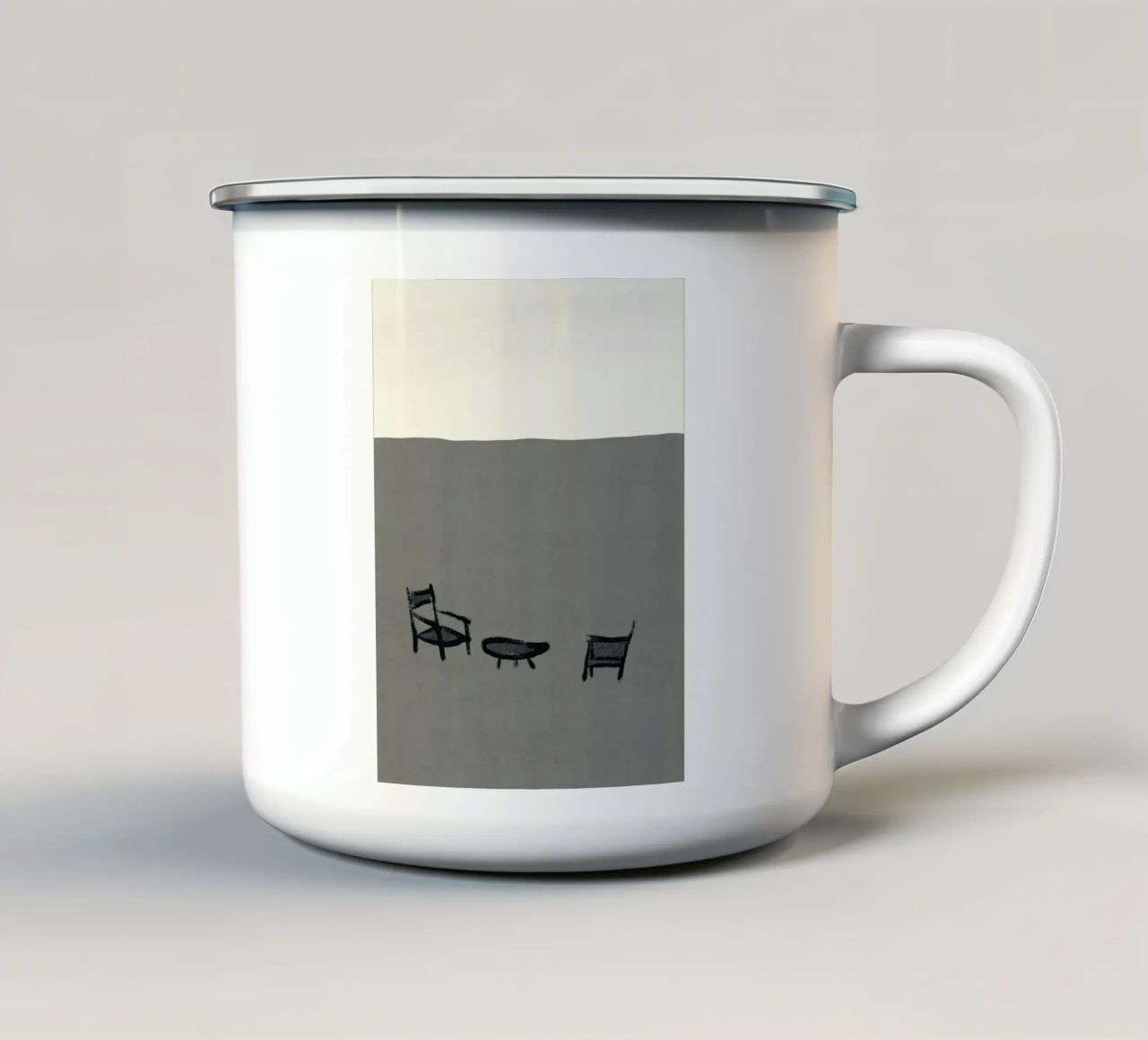 Vivere nella natura tazza in smalto da Little Dean