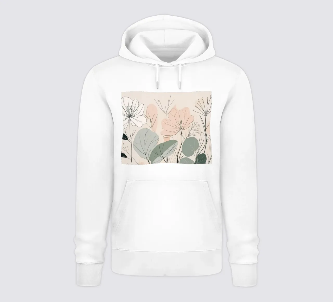 Elegante design floreale con colori tenui e delicati felpa con cappuccio da DesignDoodle