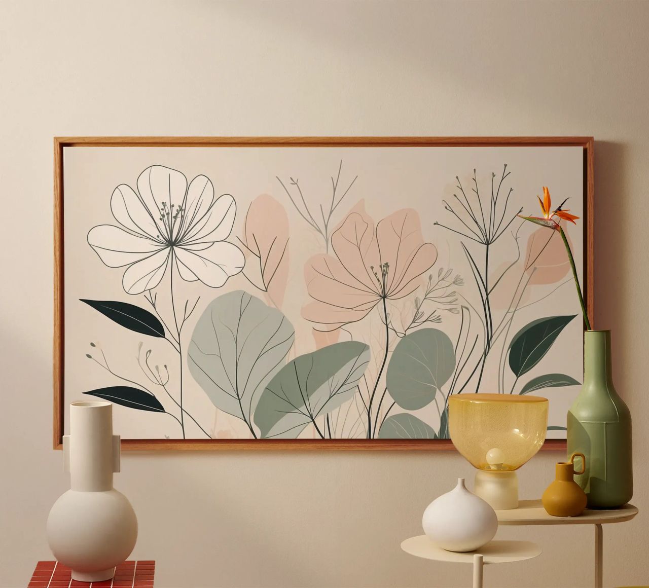 Elegant floral design featuring soft colors and delicate canvas by DesignDoodle