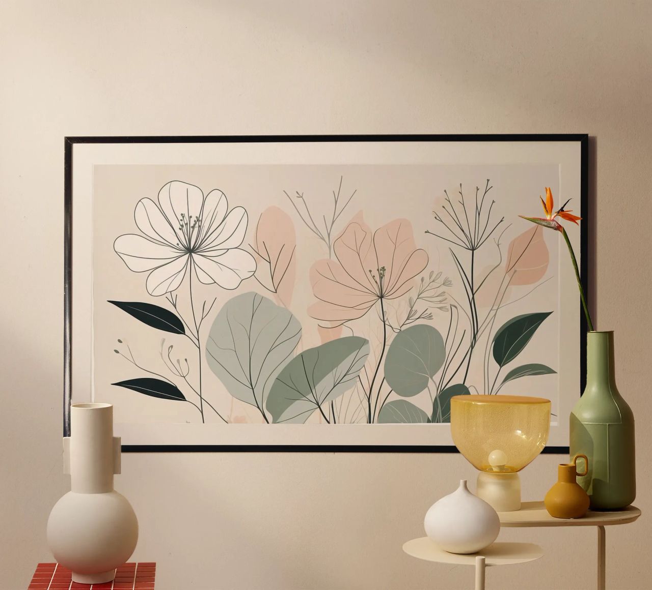 Elegant floral design featuring soft colors and delicate poster by DesignDoodle
