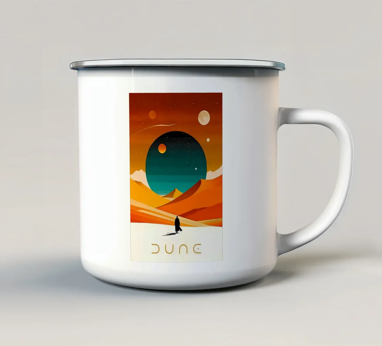 Dune tazza in smalto da Piere art Shops