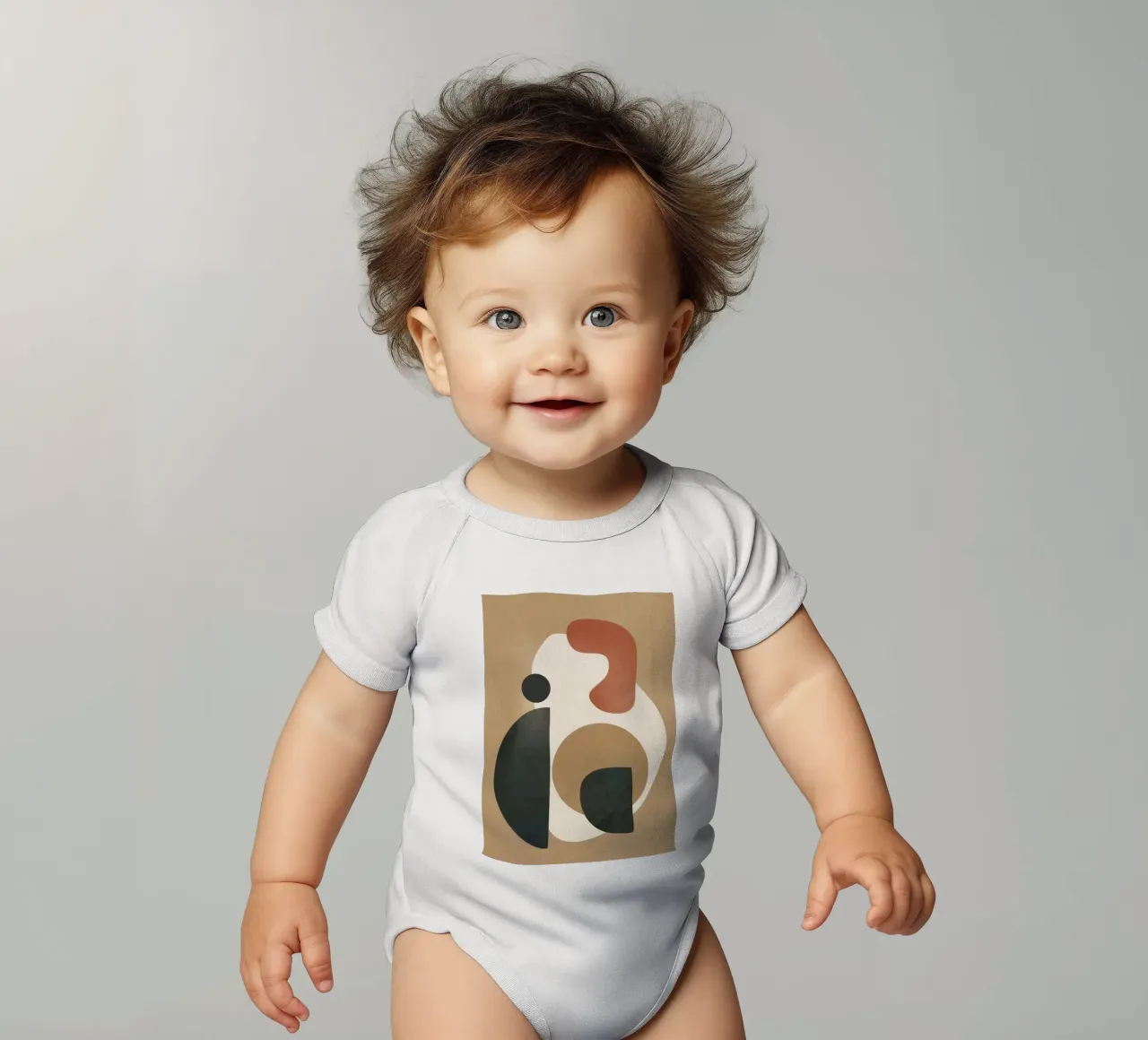 Modern Shapes Design 9 body neonato maniche corte da cityart