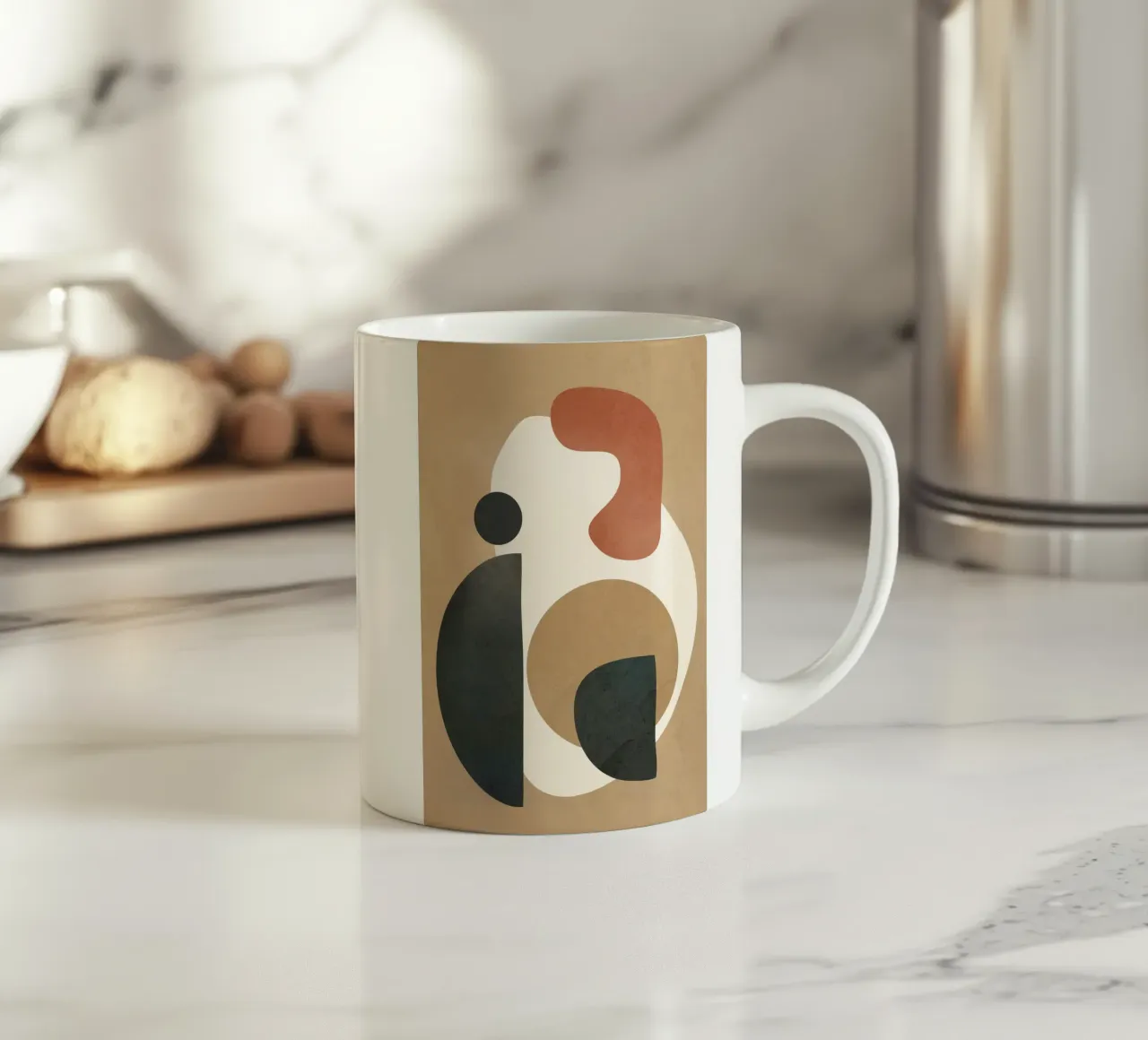 Modern Shapes Design 9 Keramik Tasse von cityart