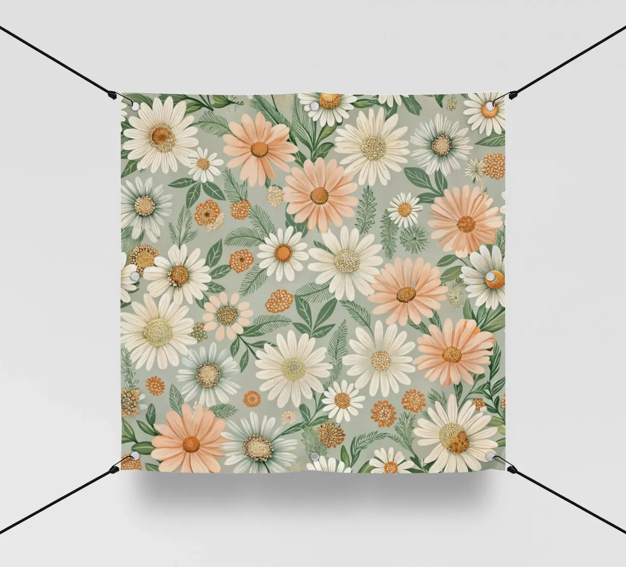 Daisy Reverie telo in pvc da Botanical Pattern House