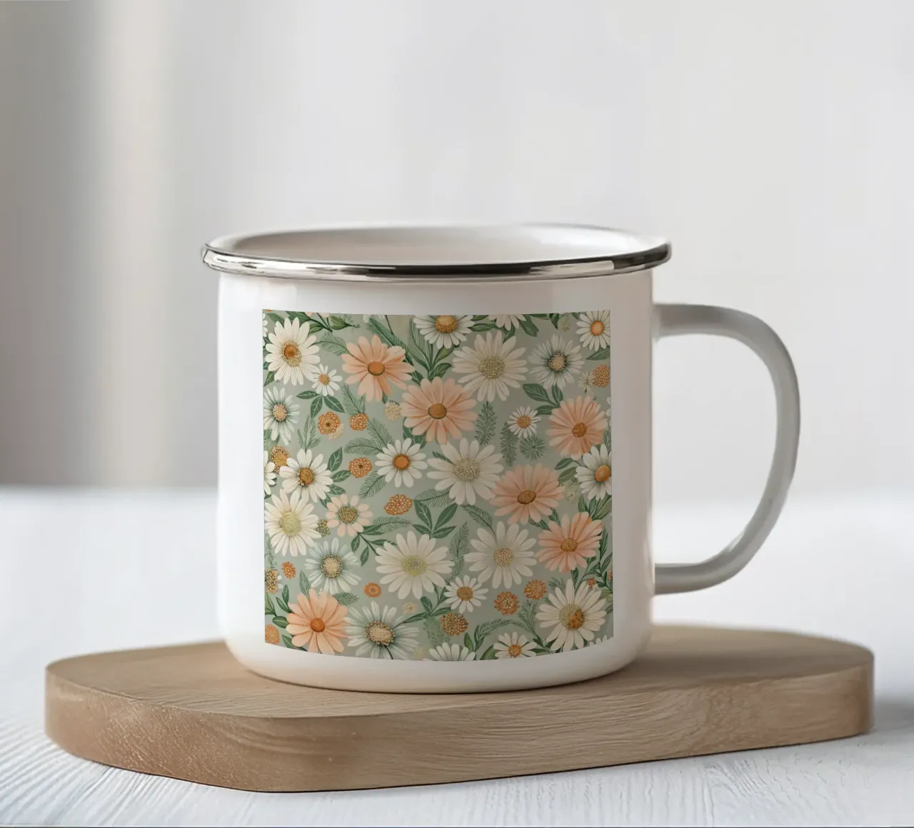 Daisy Reverie tazza in smalto da Botanical Pattern House