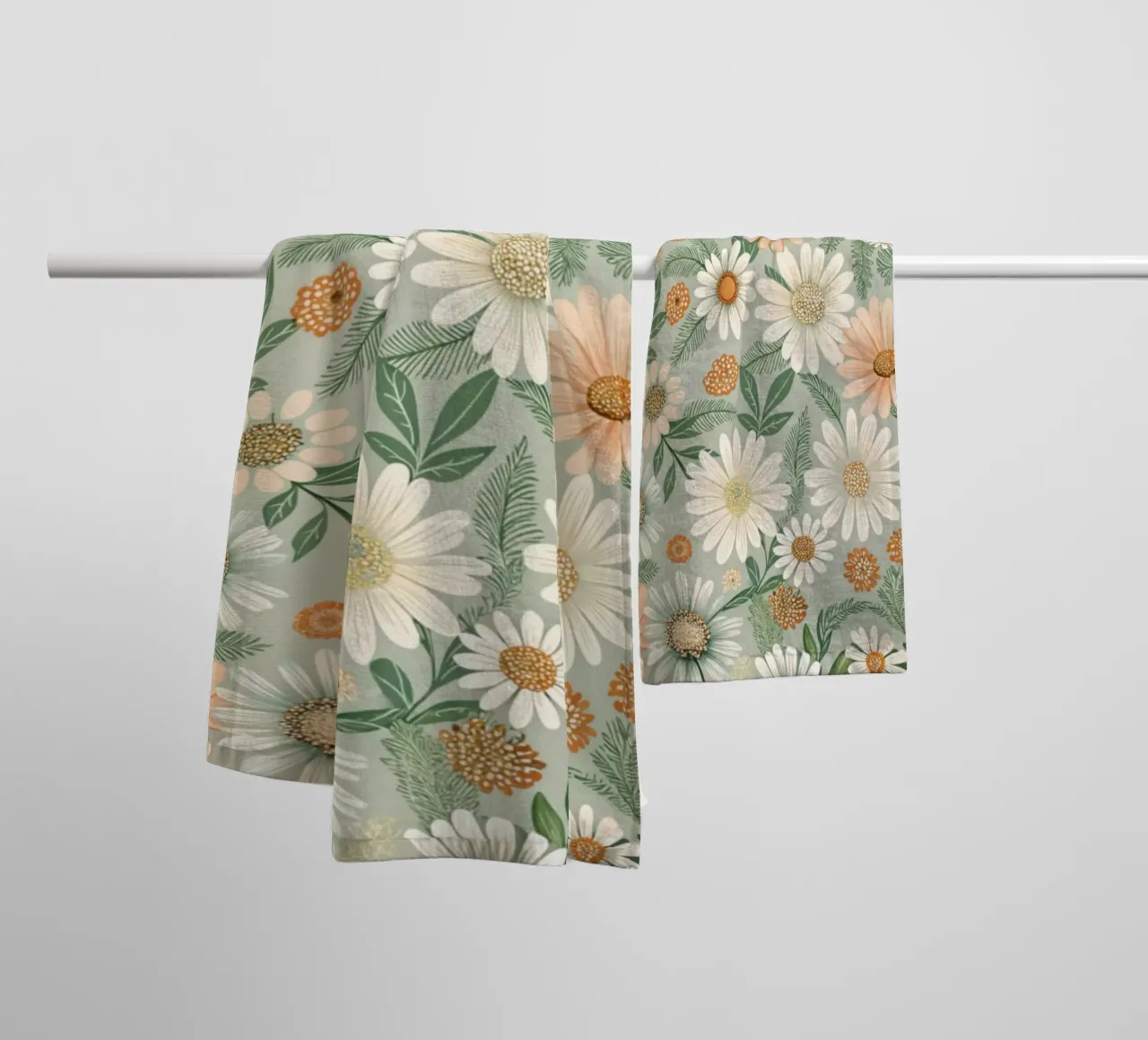 Daisy Reverie asciugamano da bagno da Botanical Pattern House