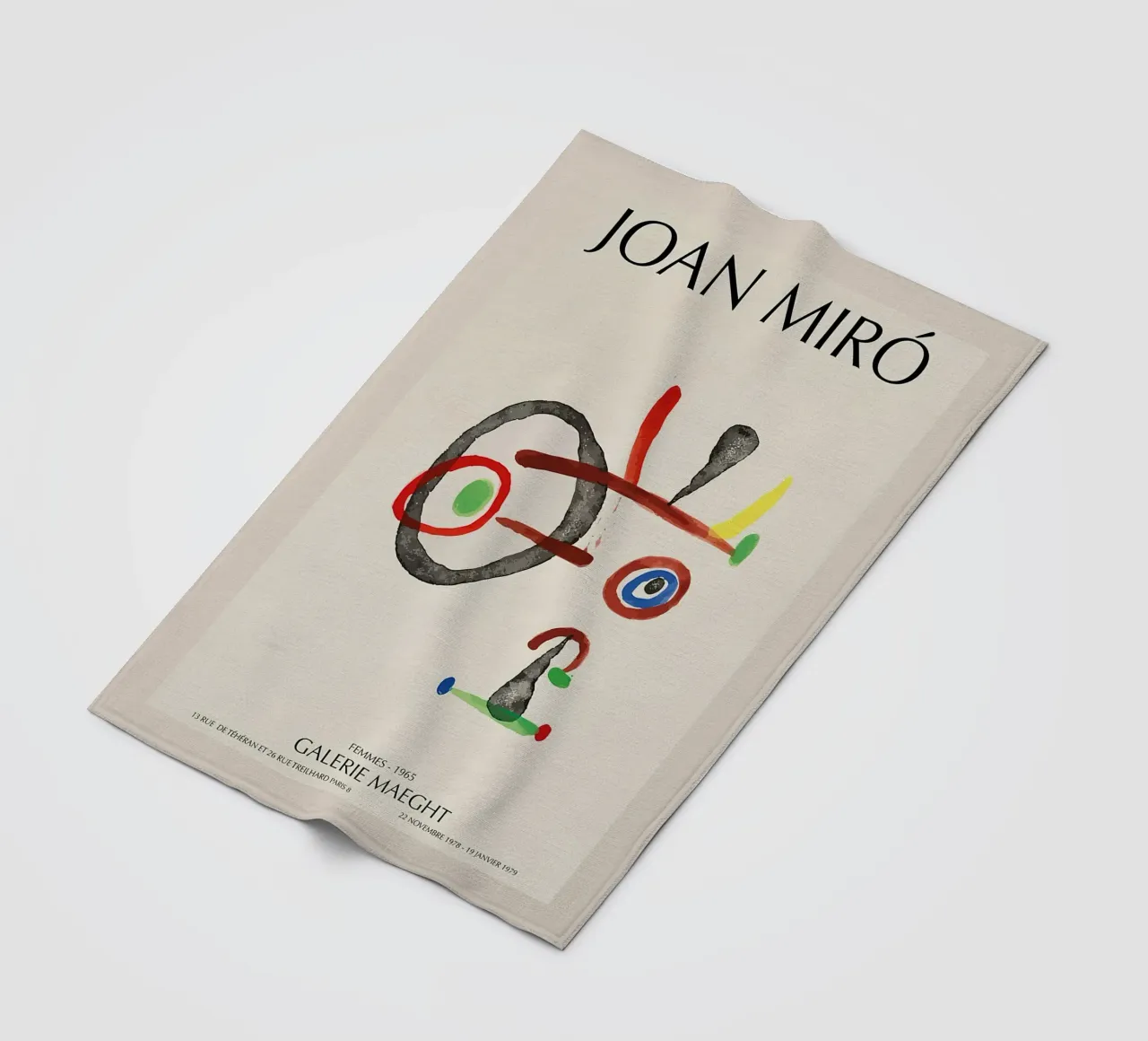 Joan Miro Donne 1965 coperta in pile da phillipp veisenberg