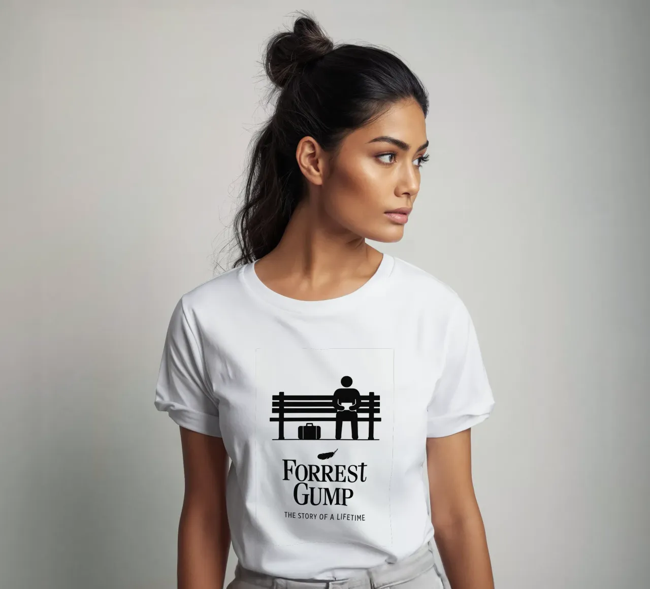 Forrest Gump Print t-shirt da MoviesArt