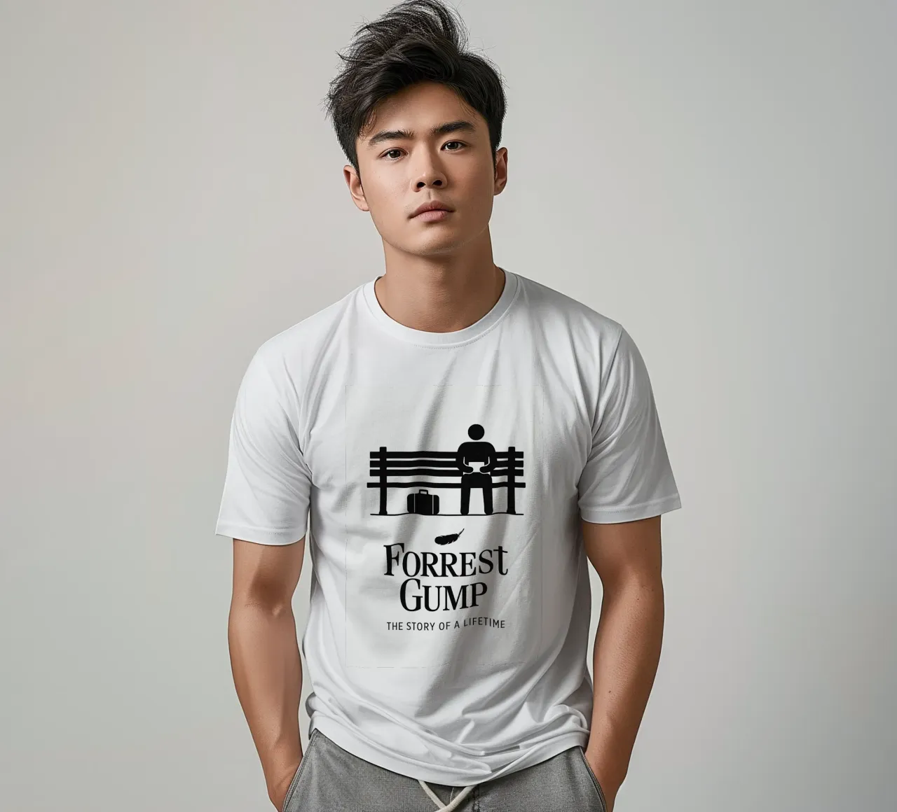 Forrest Gump Print t-shirt da MoviesArt