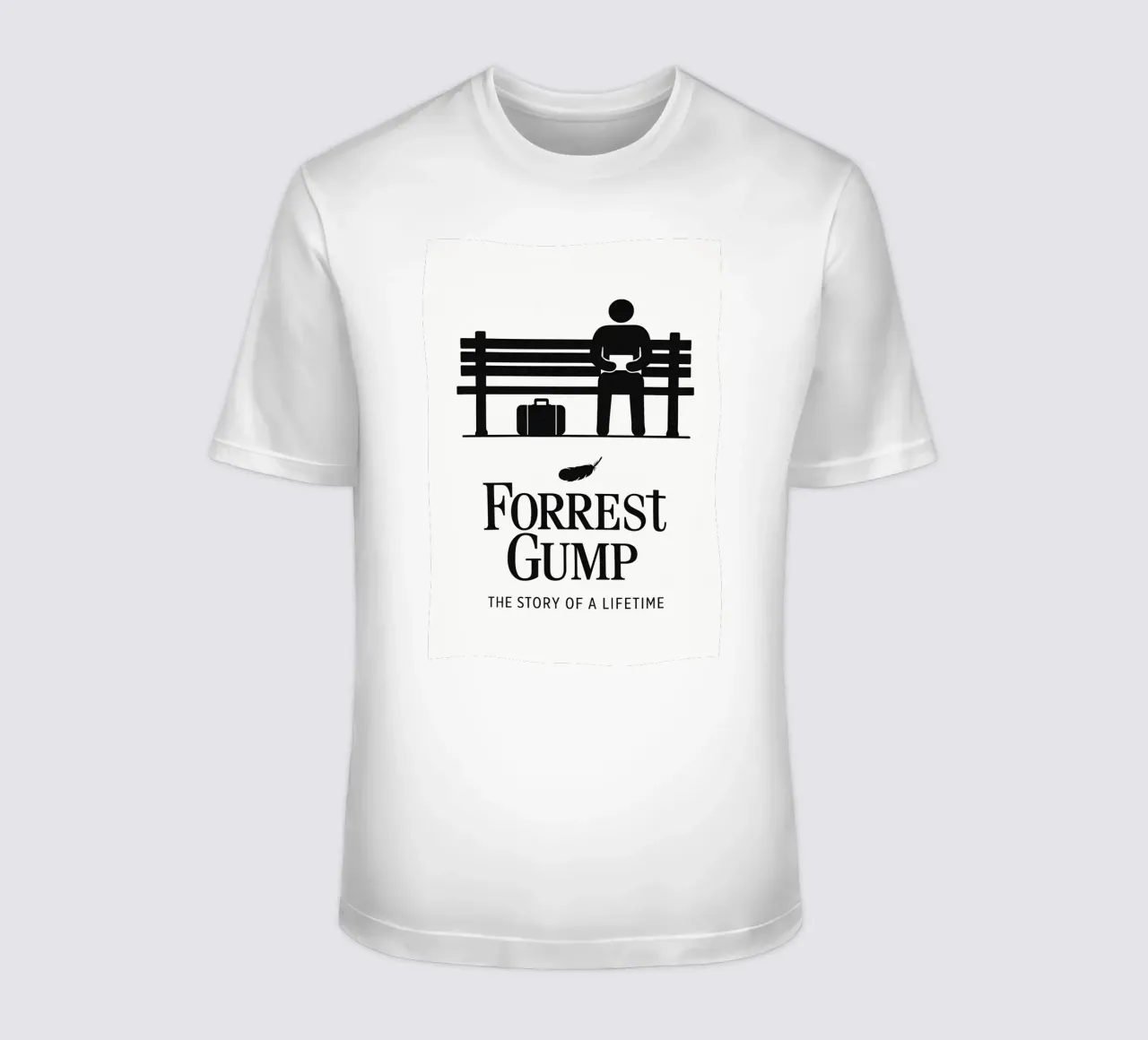 Forrest Gump Print t-shirt da MoviesArt