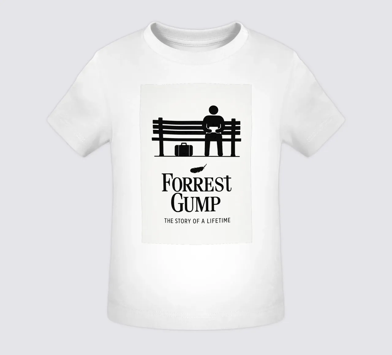 Forrest Gump Print maglietta neonato da MoviesArt