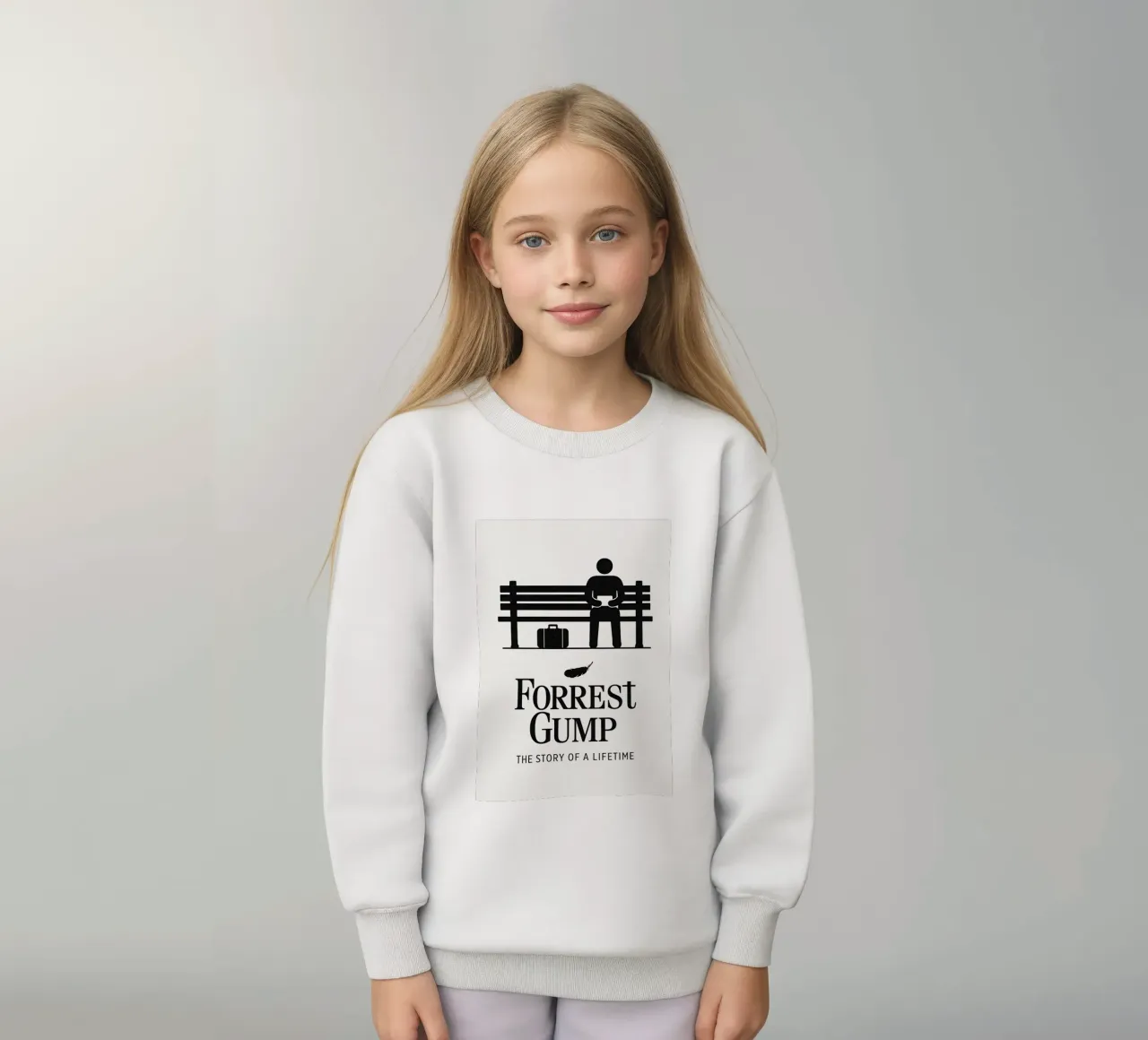 Forrest Gump Print felpa bambino da MoviesArt