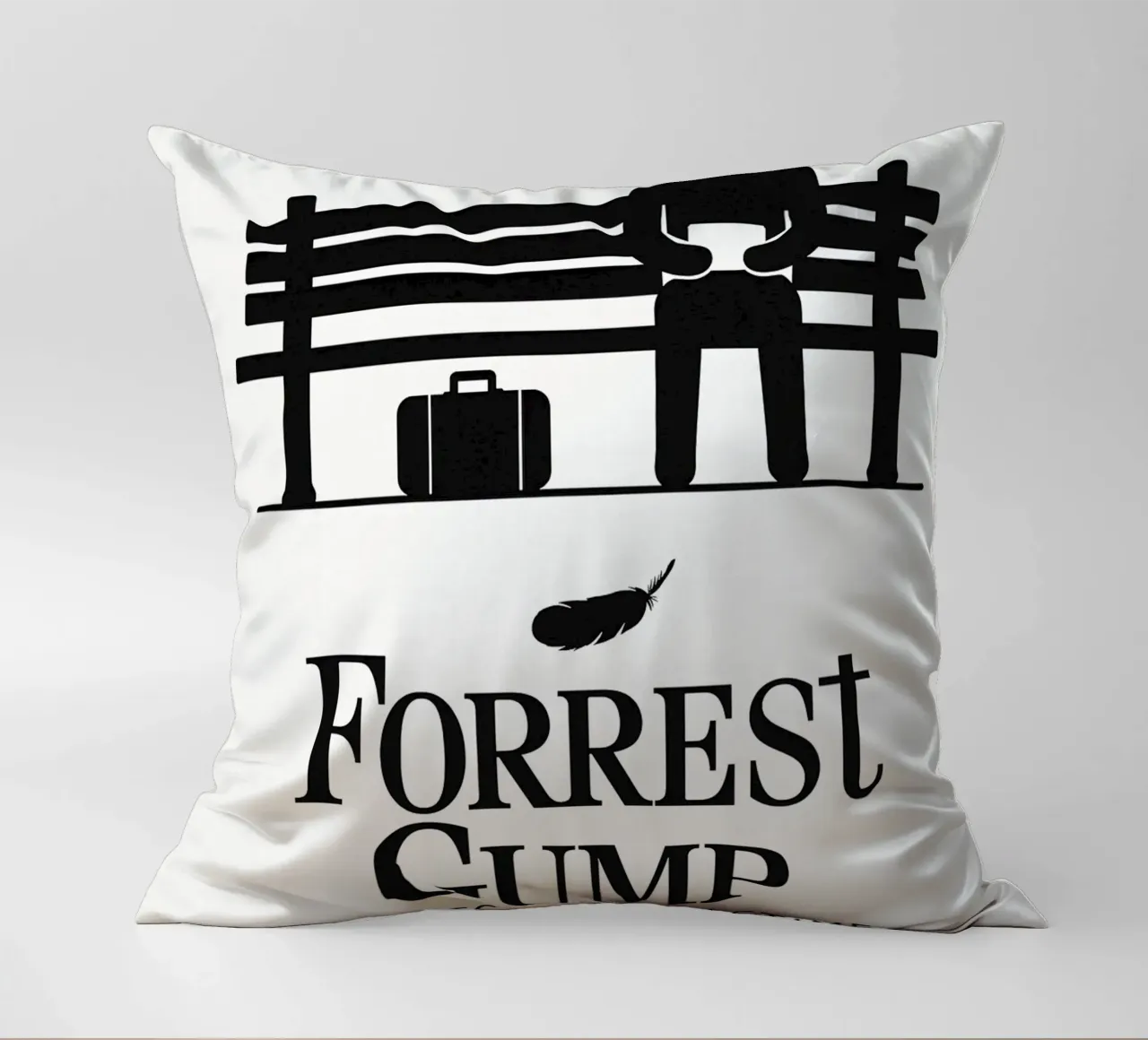 Forrest Gump Print cuscino da MoviesArt
