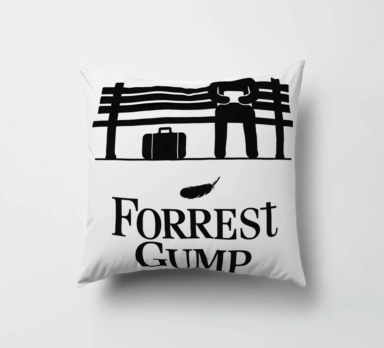 Forrest Gump Print cuscino da MoviesArt