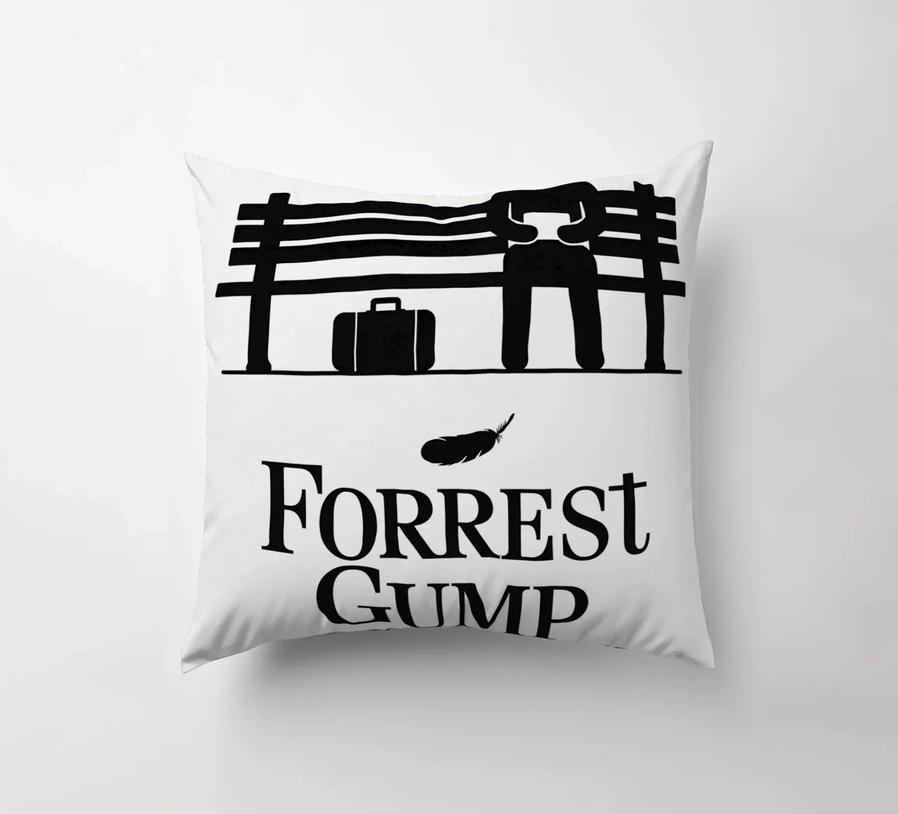 Forrest Gump Print cuscino da MoviesArt