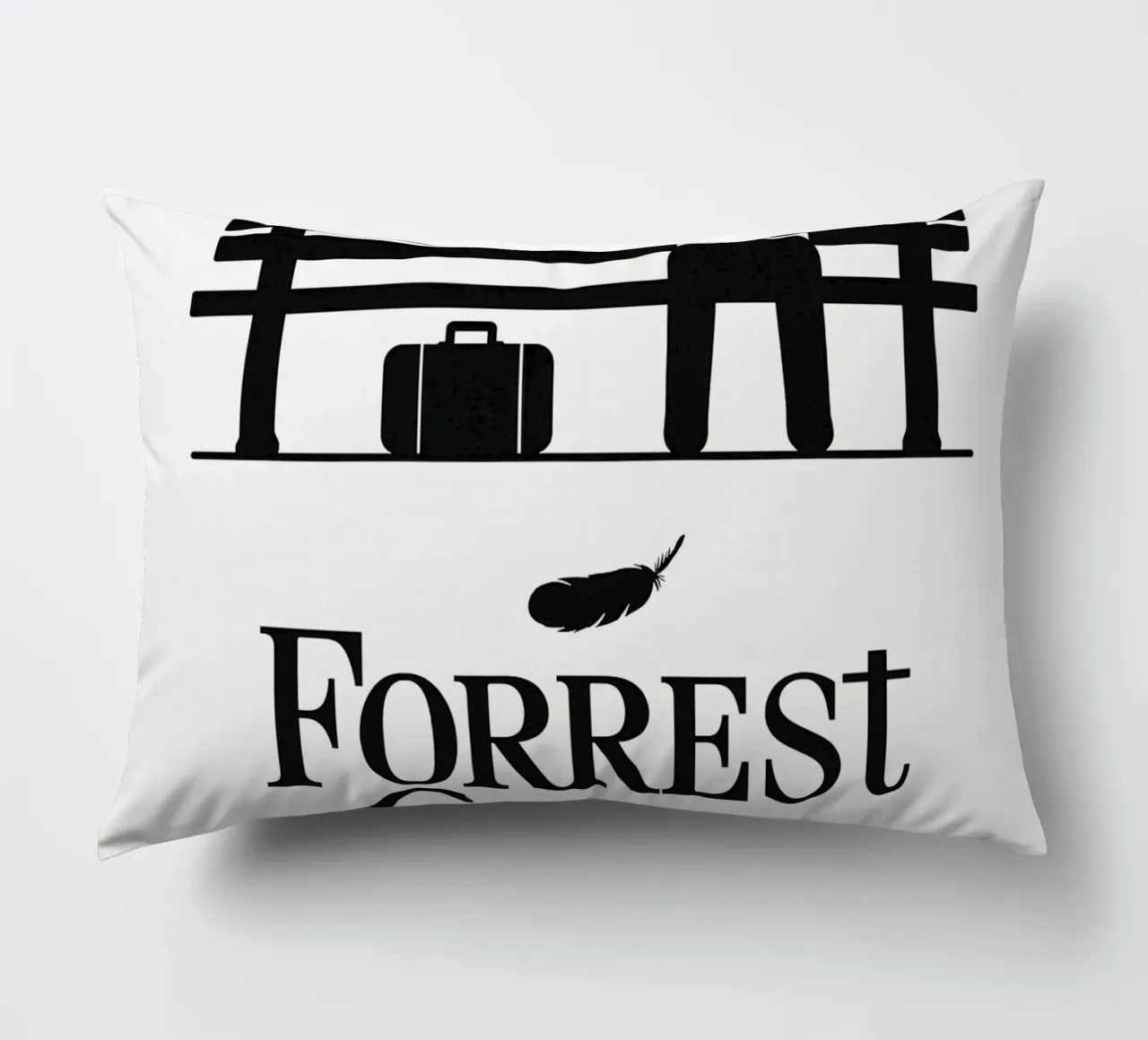 Forrest Gump Print cuscino da MoviesArt