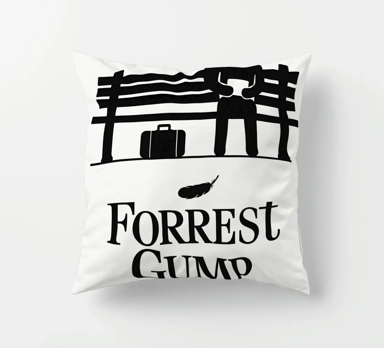 Forrest Gump Print cuscino da MoviesArt