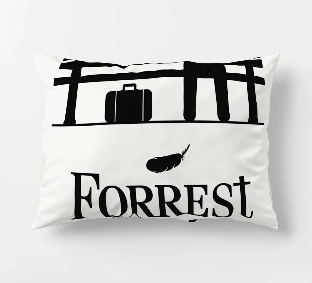 Forrest Gump Print cuscino da MoviesArt