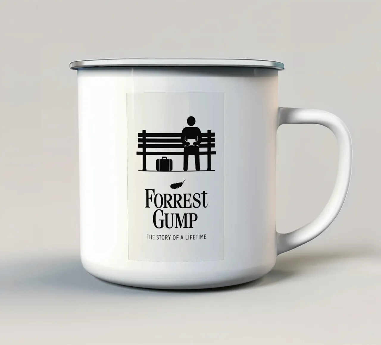 Forrest Gump Print emaille mok van MoviesArt