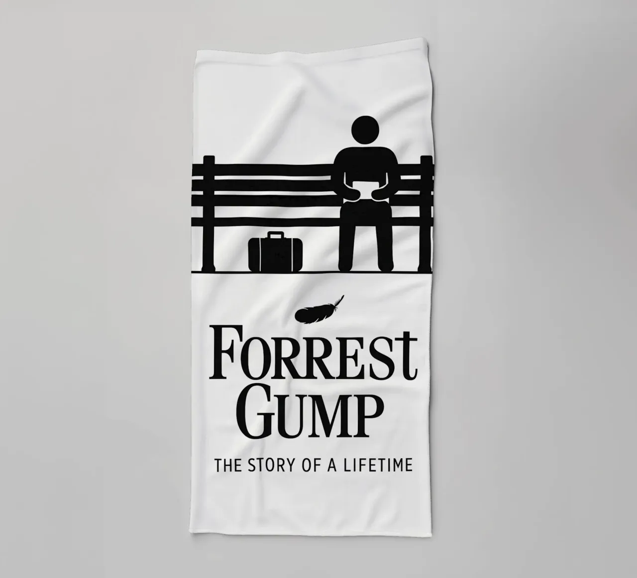 Forrest Gump Print asciugamano da bagno da MoviesArt