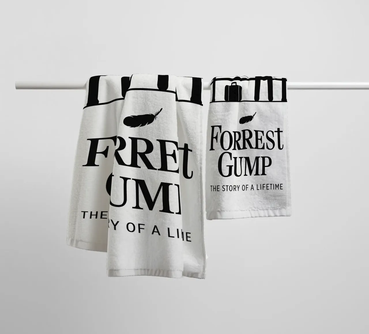 Forrest Gump Print asciugamano da bagno da MoviesArt