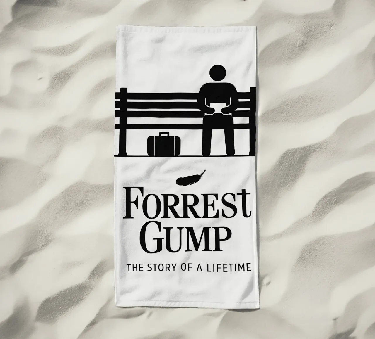 Forrest Gump Print telo mare da MoviesArt