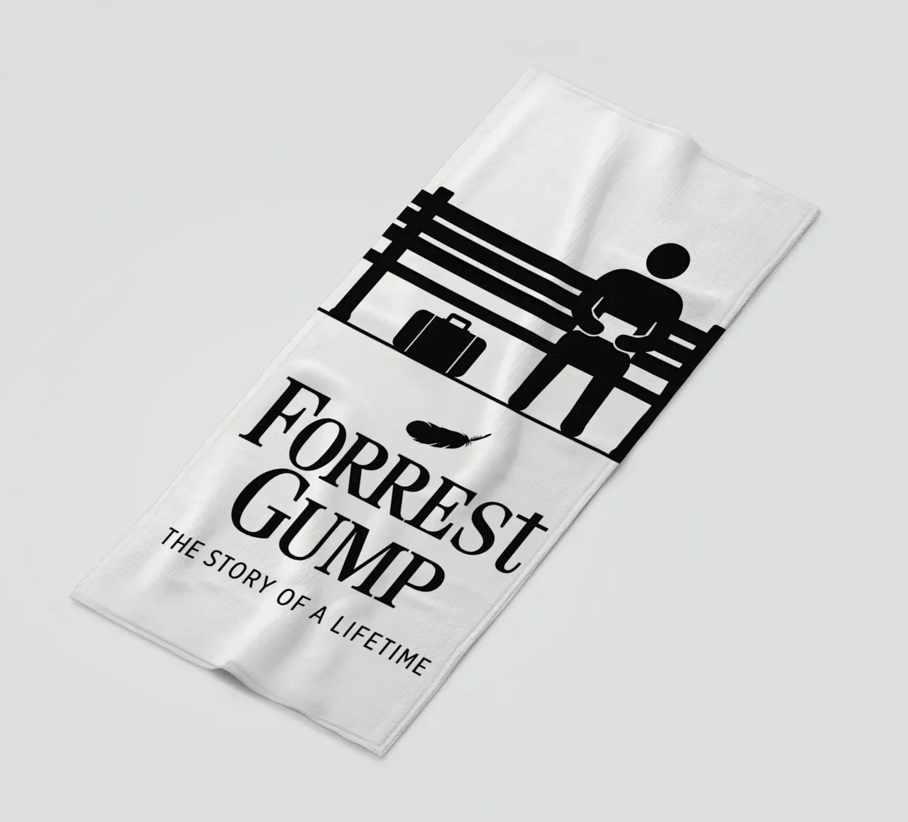 Forrest Gump Print telo mare da MoviesArt