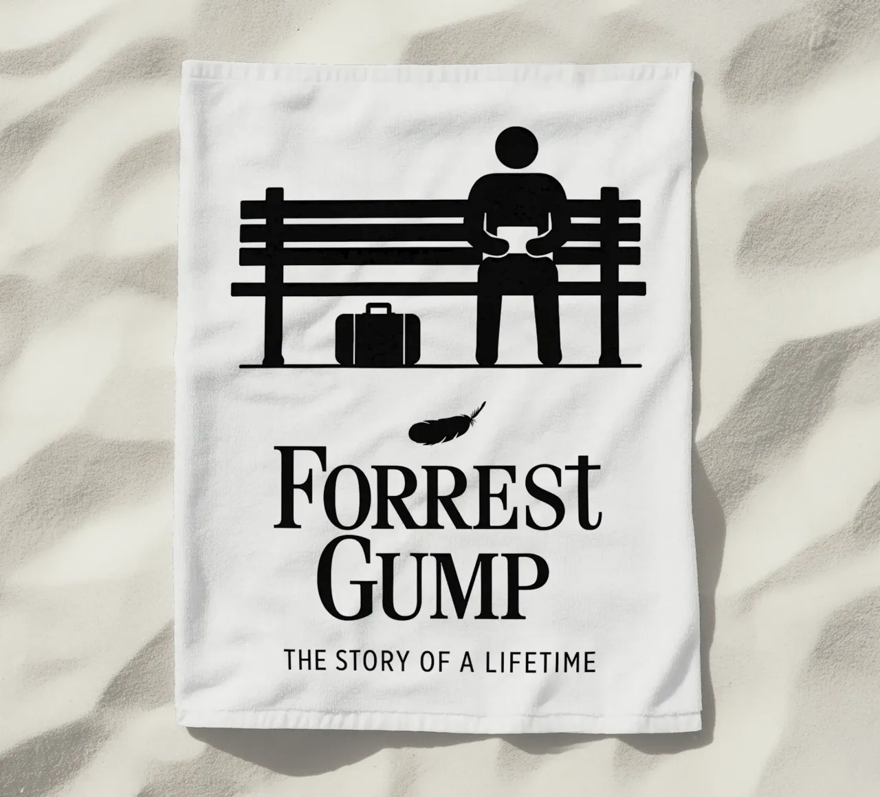 Forrest Gump Print telo mare da MoviesArt
