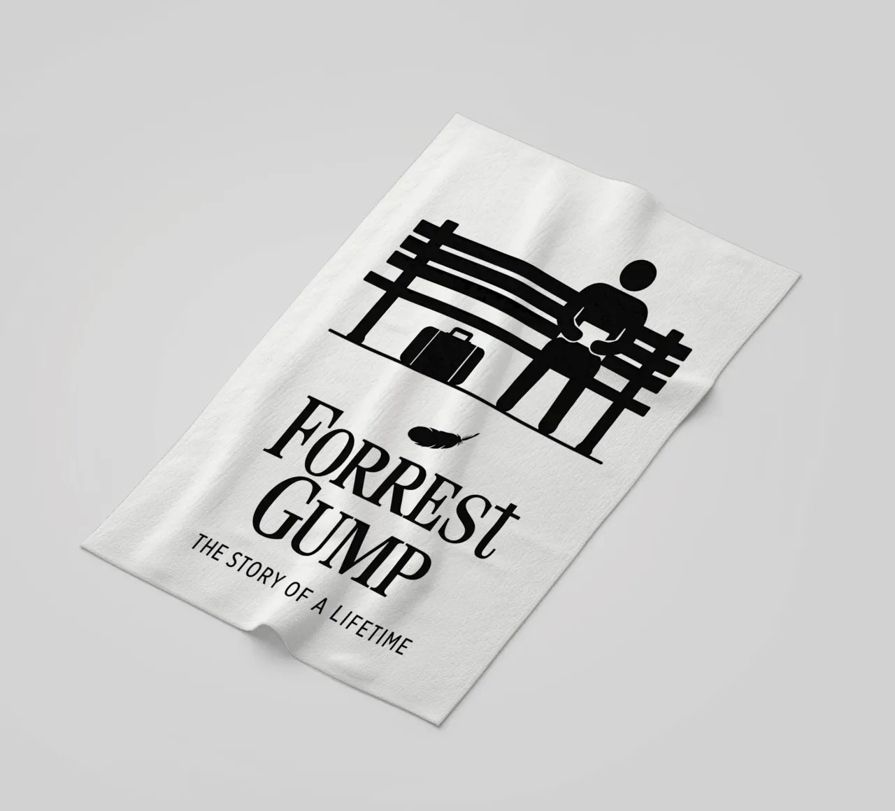 Forrest Gump Print telo mare da MoviesArt