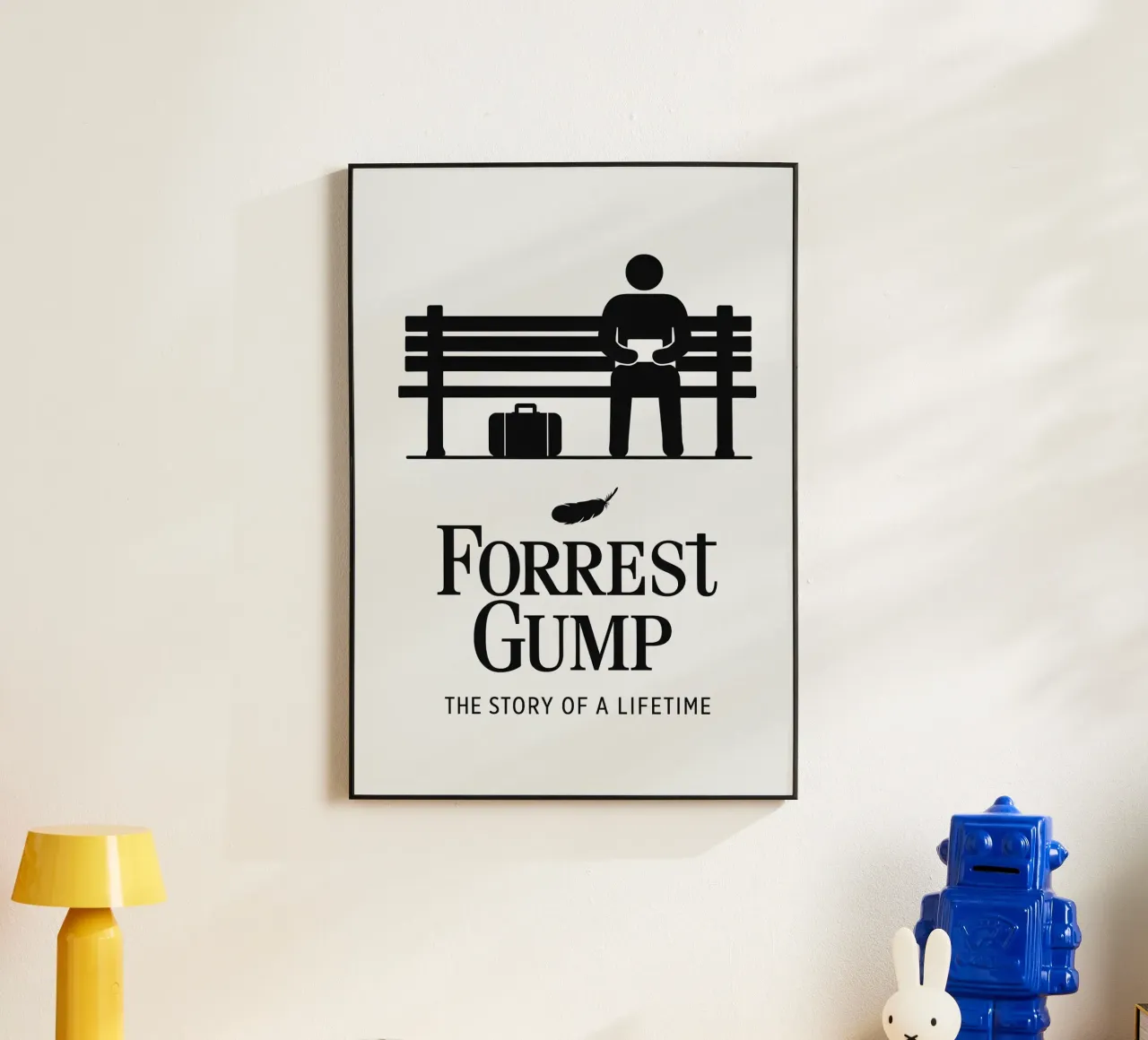 Forrest Gump Print alluminio dibond da MoviesArt