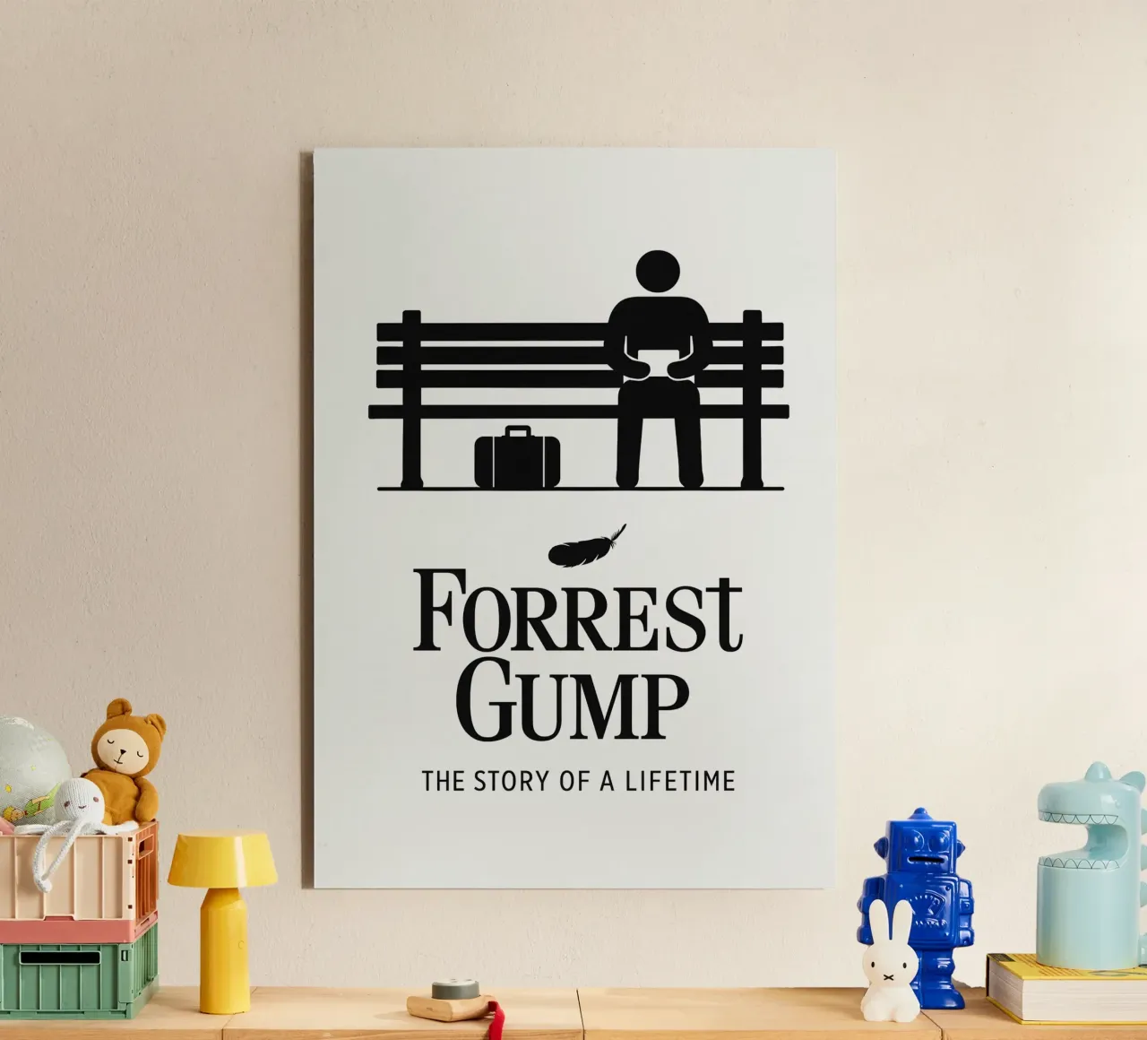 Forrest Gump Print alluminio dibond da MoviesArt