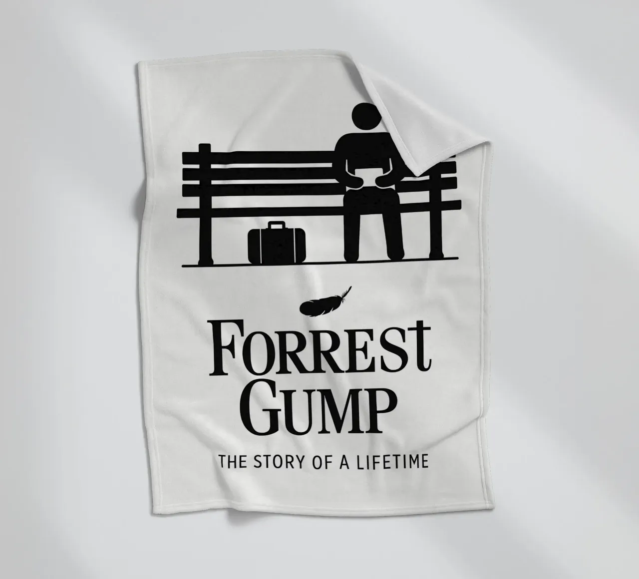 Forrest Gump Print coperta in pile da MoviesArt