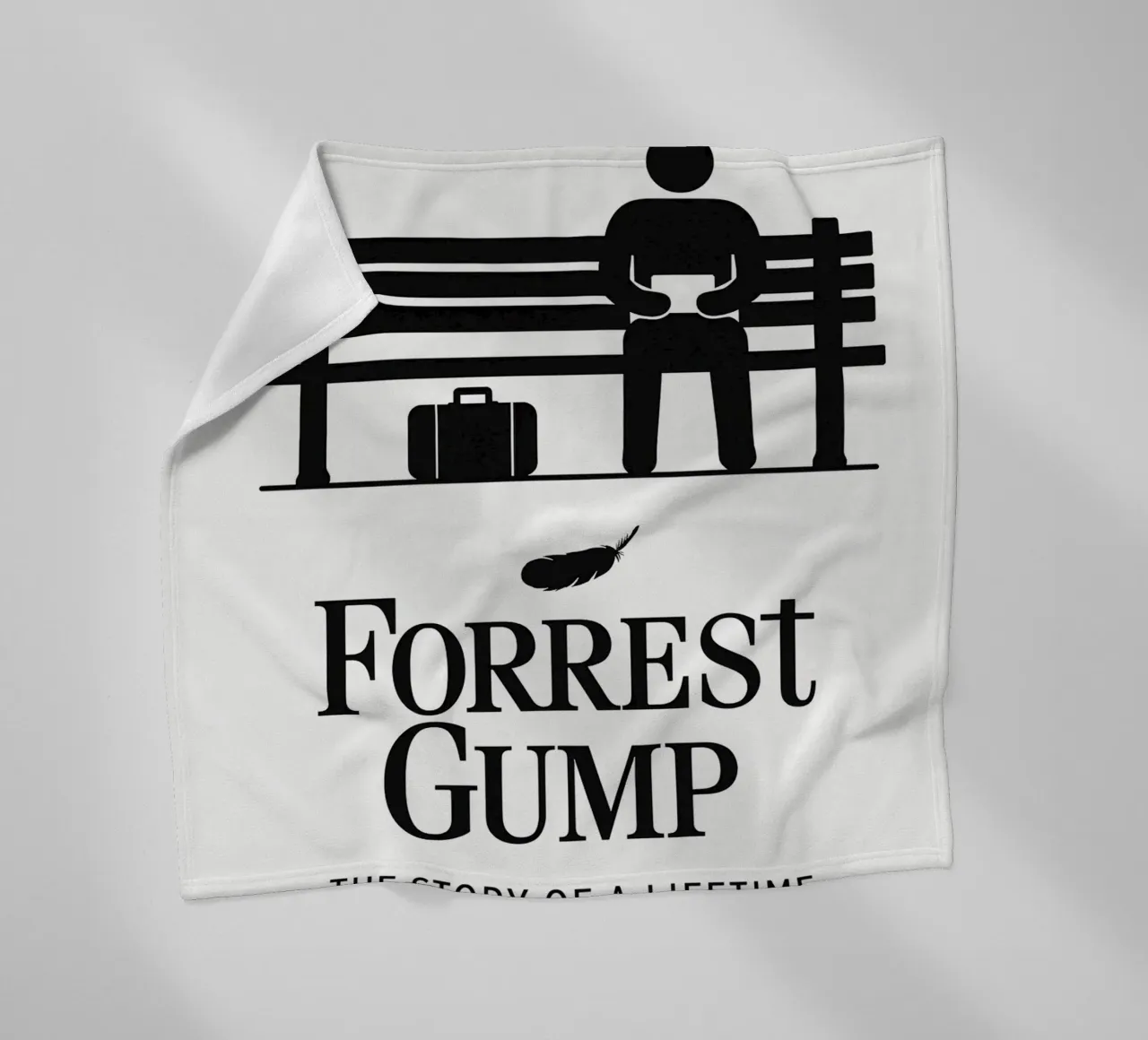 Forrest Gump Print coperta in pile da MoviesArt